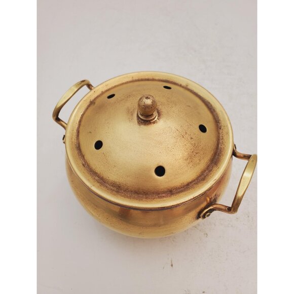 Small brass Decor Bowl , Decorative Mini Round Candy Dish With Lid , Swe… - Picture 9 of 10